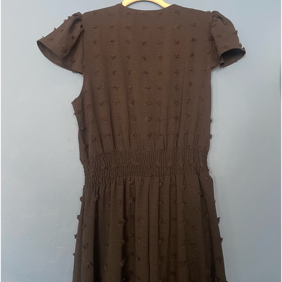 PrettyGarden Swiss Dot Black Maxi Dress - Picture 8 of 9